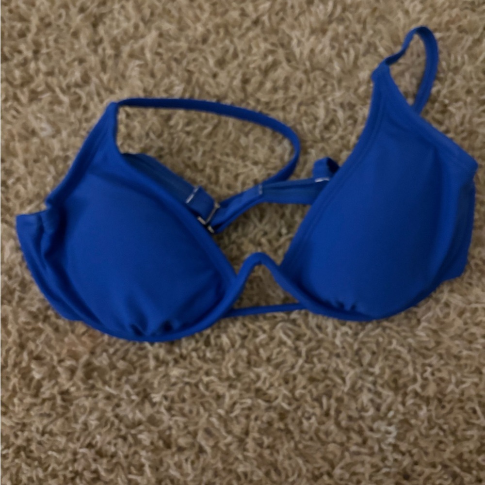 Women’s blue bikini top